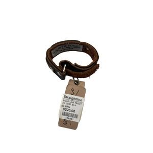 NEW Sight Line Trout Brown Leather 2.0 Lost Silver Bracelet NWT